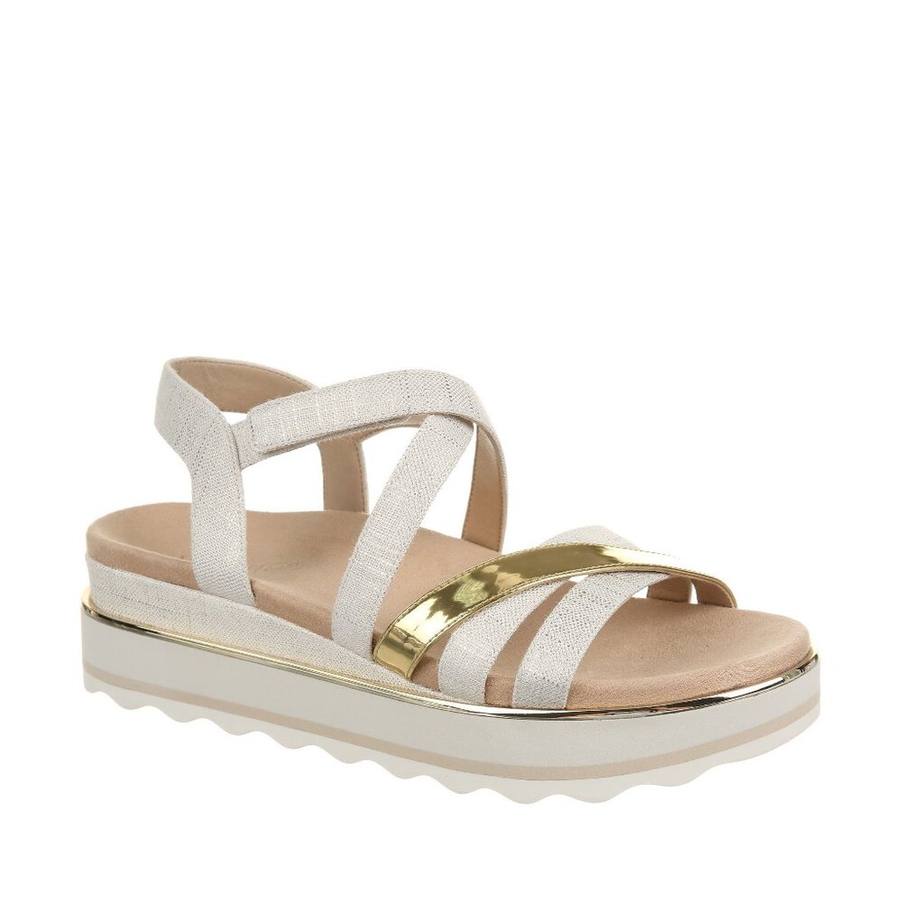 Vionic Kellyn Metallic Slingback Wedge Sandals - image 1